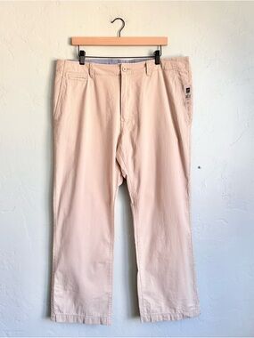 NWT GAP 2009 Men's Surplus Pant Beige Striped Cotton Preppy Chinos Size 38x30